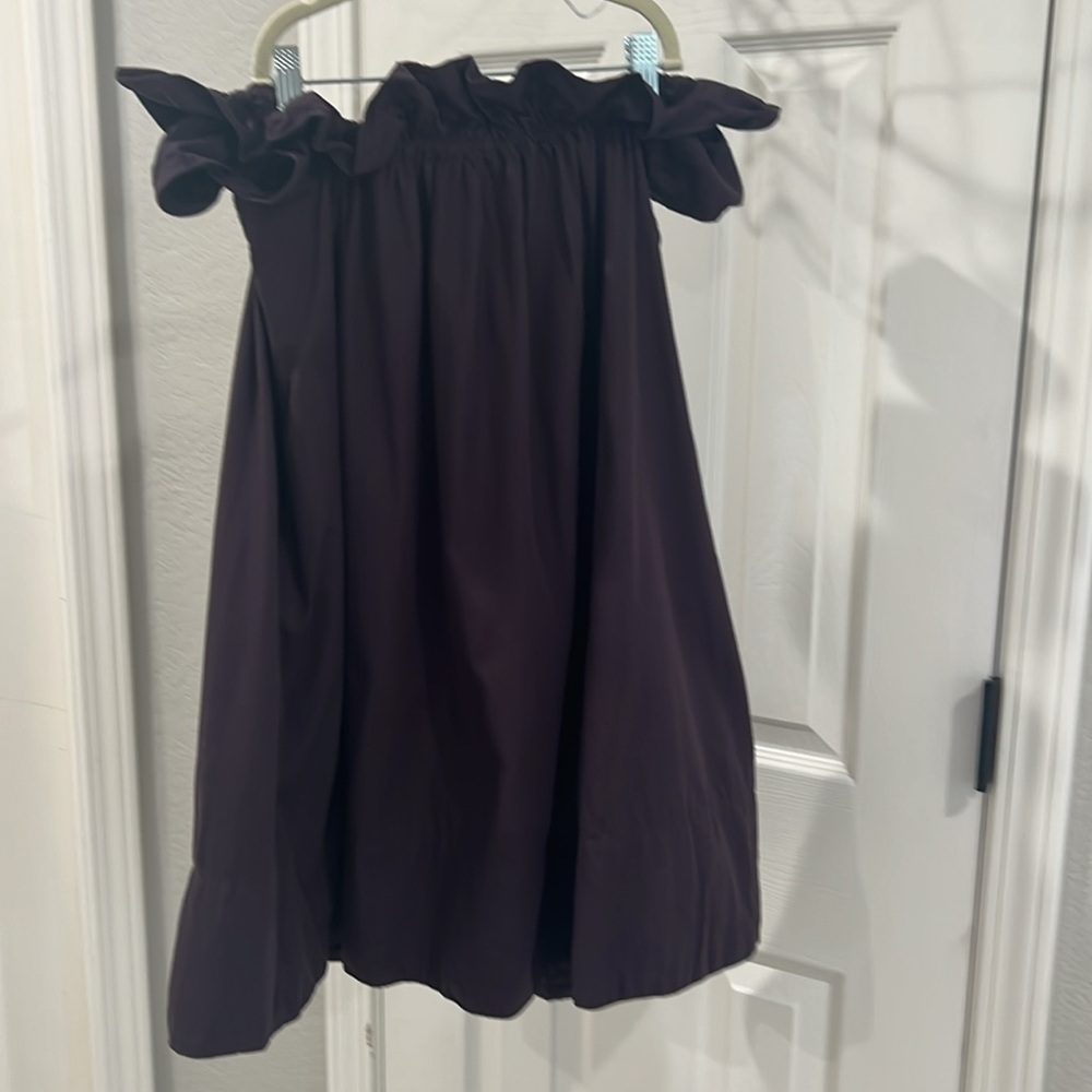 Free People Sophie rouched off the shoulder dress - EUC - size M - Picture 7 of 7